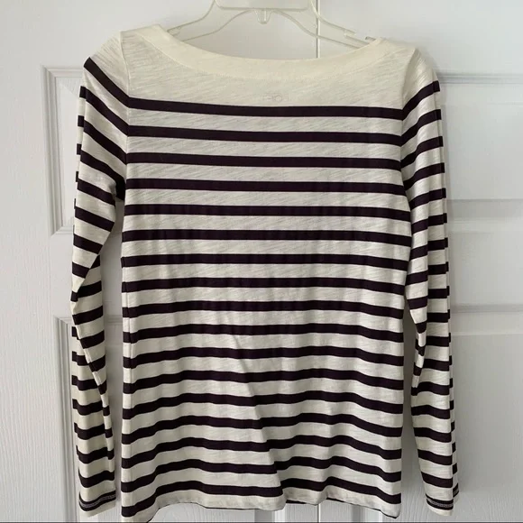 Ann Taylor Loft Long Sleeve Stripe Tee - Picture 4 of 9